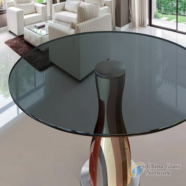 Polished Edge Clear Tempered Glass Furniture Board Chair Mat Glass Table Top