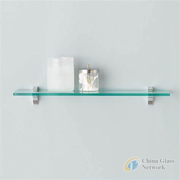 Jinghu China Factory 6-10mm Rectangle Quadrant Shape Bathroom Safety Toughened Tempered Glass Shelf