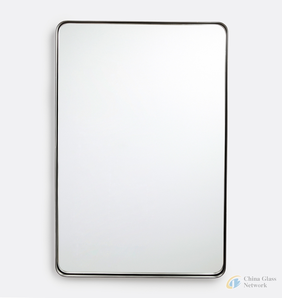 Aluminum Frame Mirror Satin Matt Finish Wholesale Bathroom Mirror for Home Furniture