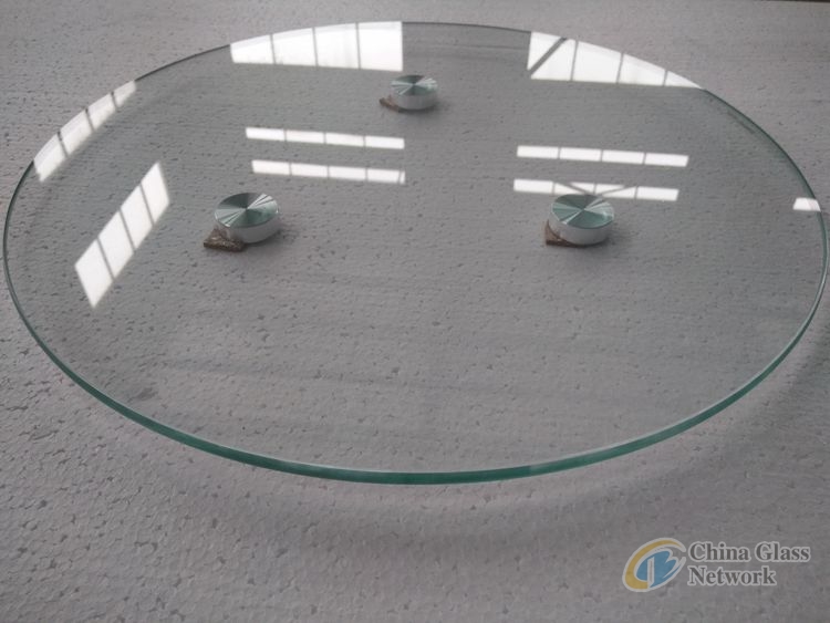 8mm Safety Round Clear Tempered Glass Table Top Beveled Finish to Protect Furniture Coffee Table Bed Side Table