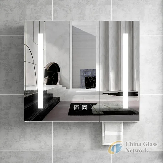 Modern and Contemporary Bathromm Furniture Vanity Bath Supplies Combination Mirror Cabinet with Touch Switch