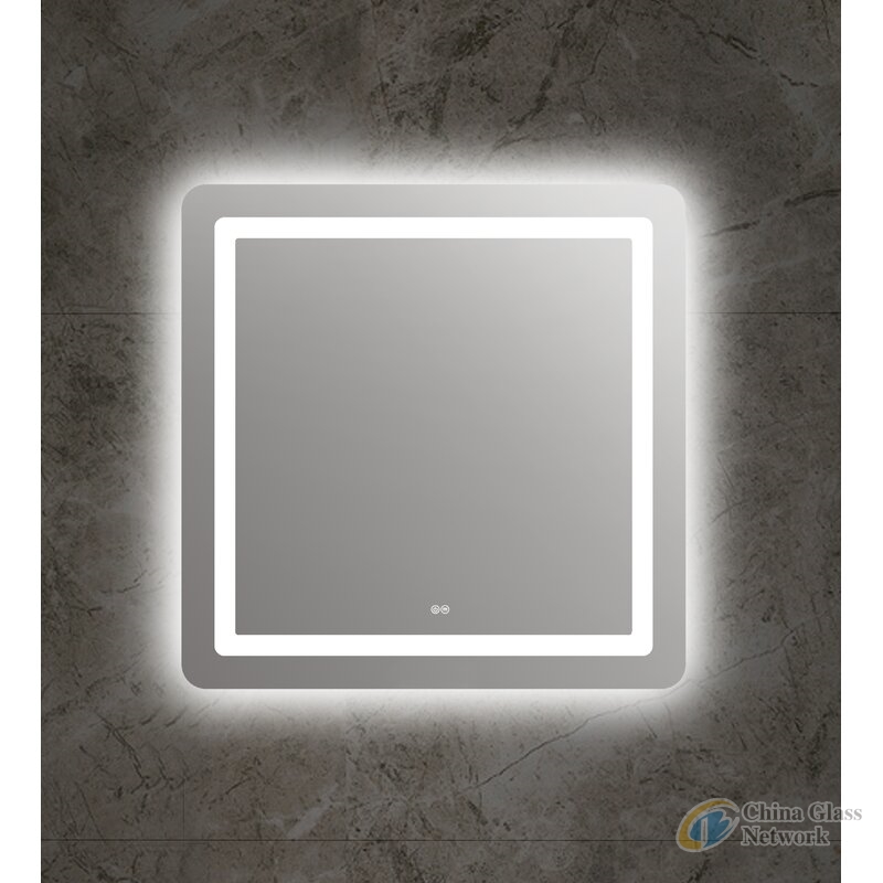 Square shape LED mirror with touch switch and Defogger