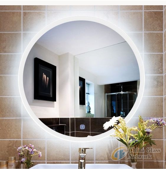 Round shape LED mirror Dimmer and Defogger, bathroom backlit mirror