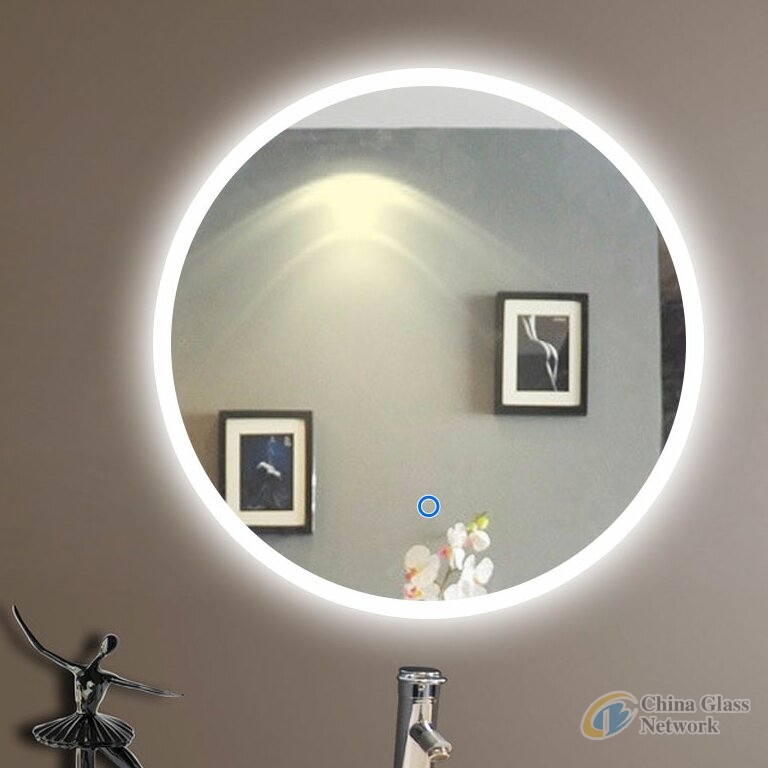 Round shape LED mirror Dimmer and Defogger, bathroom backlit mirror