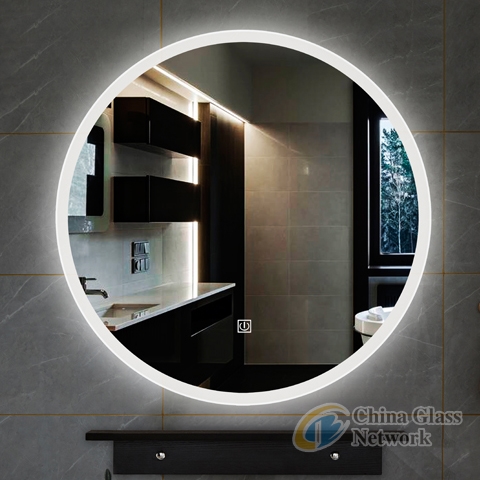 Round shape LED mirror Dimmer and Defogger, bathroom backlit mirror