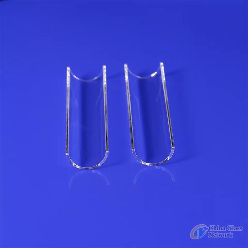 half round quartz tube quartz glass boat for lab 