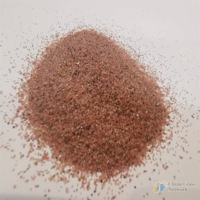 RED/PINK GARENT SAND FOR WATER JET CUTTING