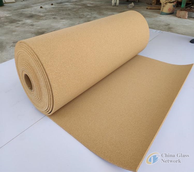 Hot-selling self-adhesive 25*25*3+1MM Cork pad with PVC foam for Glass shipping and packing