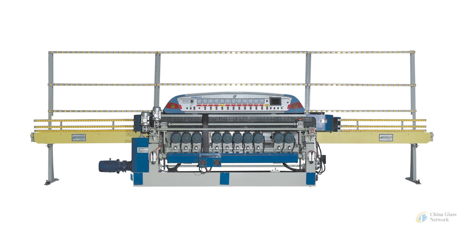 Glass beveling machine