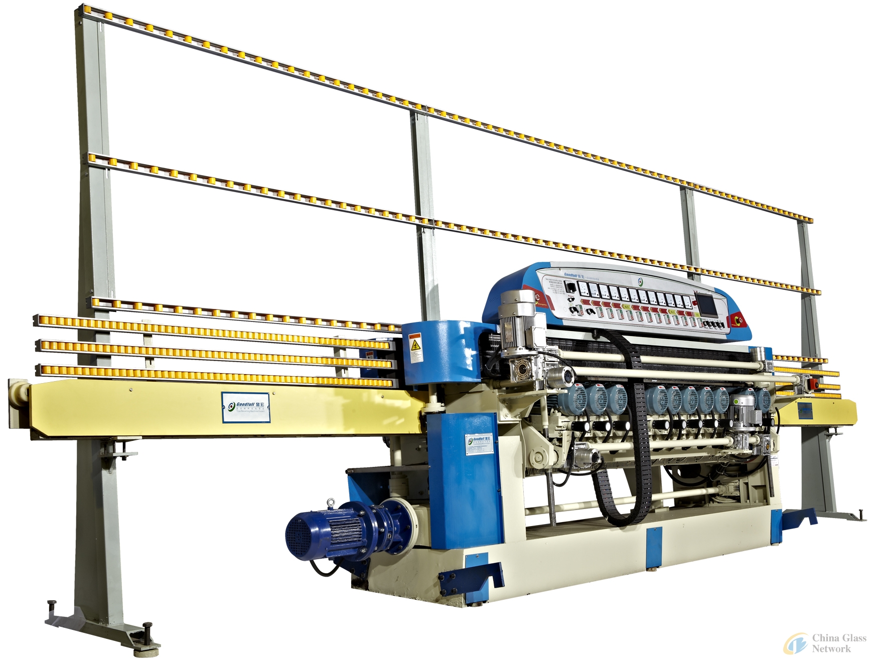 Glass beveling machine