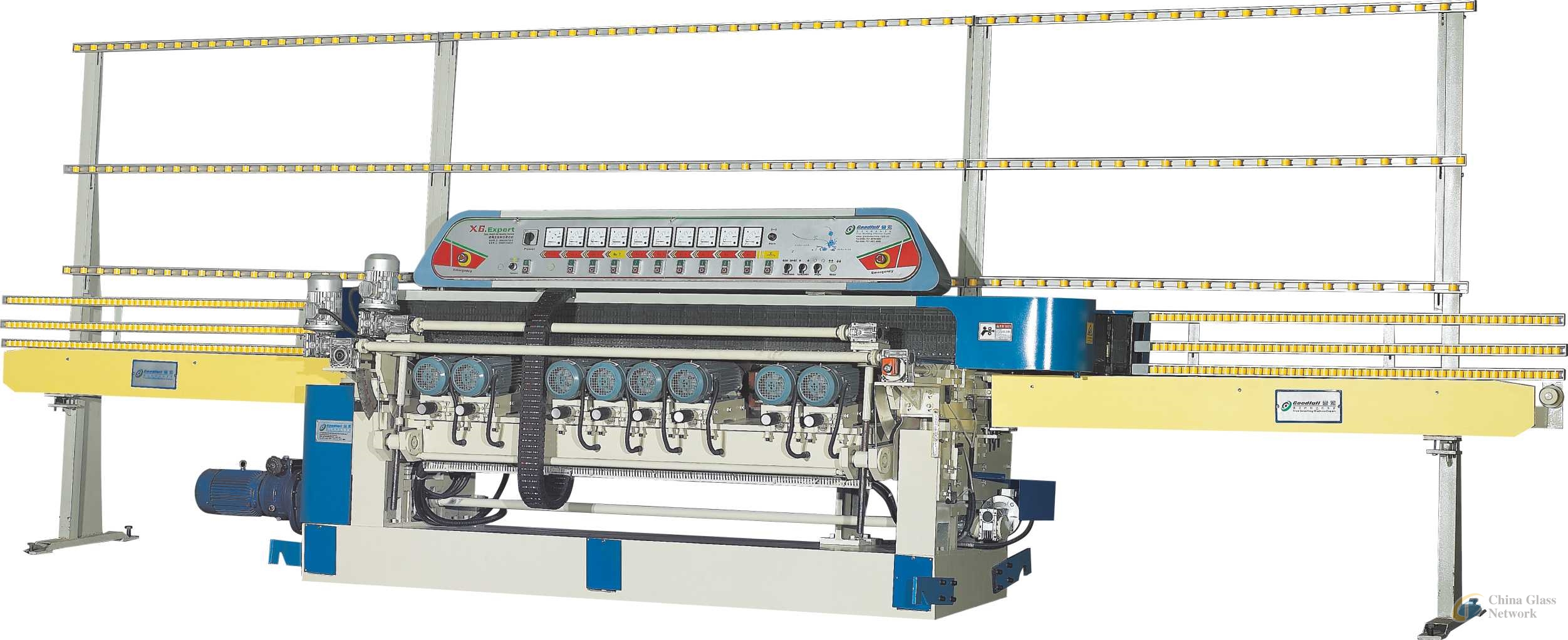 Glass beveling machine