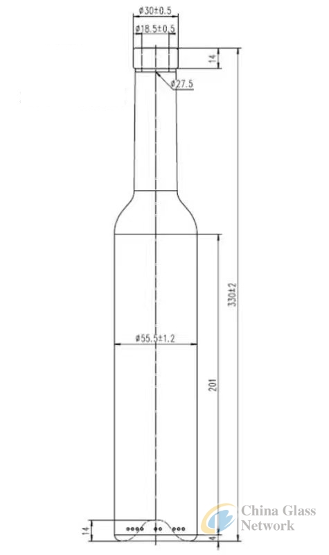 Long Neck Bordeaux Wine 375ml  for icewine , dessert wine , sweet wine