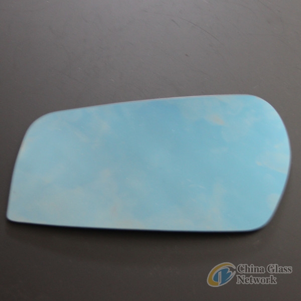 Blue Rear View Mirror