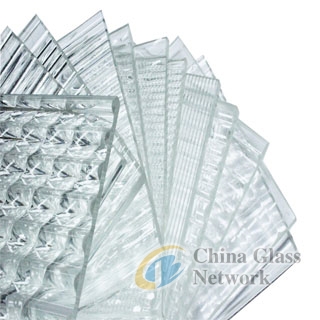 Customized good quality ultra clear pattern glass 4mm flute corrugated pattern glass