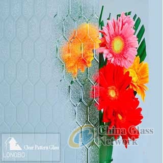 China high quality patterned glass decorative privacy protection sliding glass door patterned glass