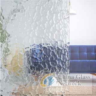 China high quality patterned glass decorative privacy protection sliding glass door patterned glass