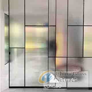 China high quality patterned glass decorative privacy protection sliding glass door patterned glass