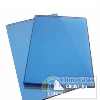 China factory high quality blue green reflective glass for window