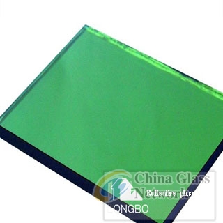 China factory high quality blue green reflective glass for window