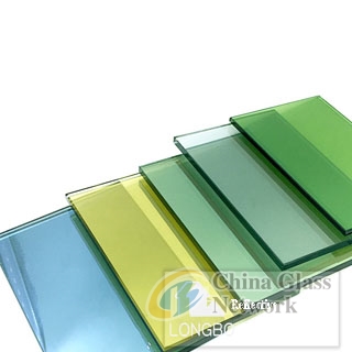 China factory high quality blue green reflective glass for window