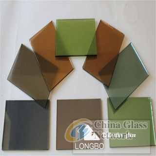 China factory high quality blue green reflective glass for window