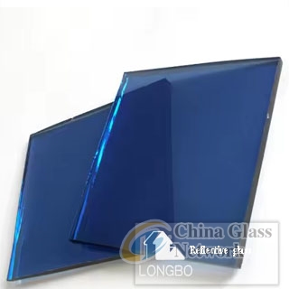 China factory high quality blue green reflective glass for window