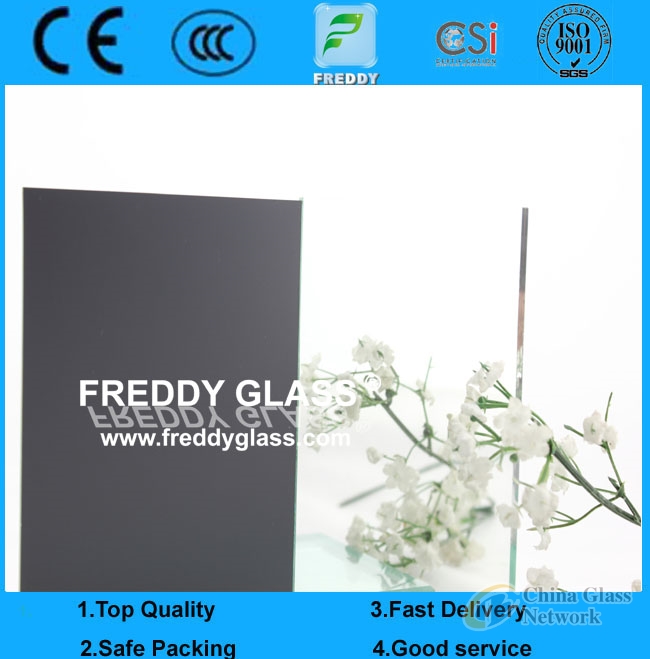 3mmmm Sheet clear aluminum Mirror dark grey coated