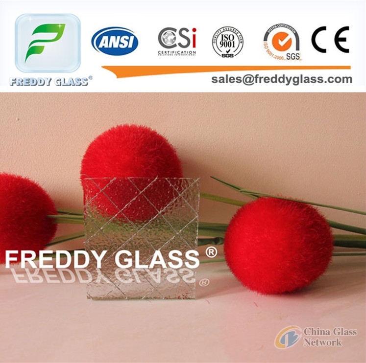 Color Wired Patterned Glass for Fire Retardant With Good Quality