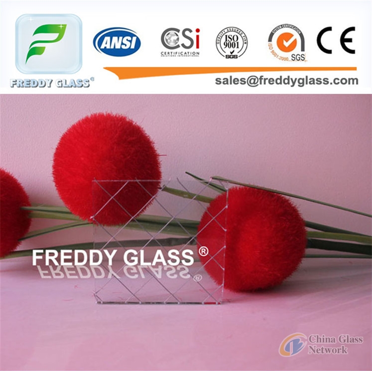 Color Wired Patterned Glass for Fire Retardant With Good Quality