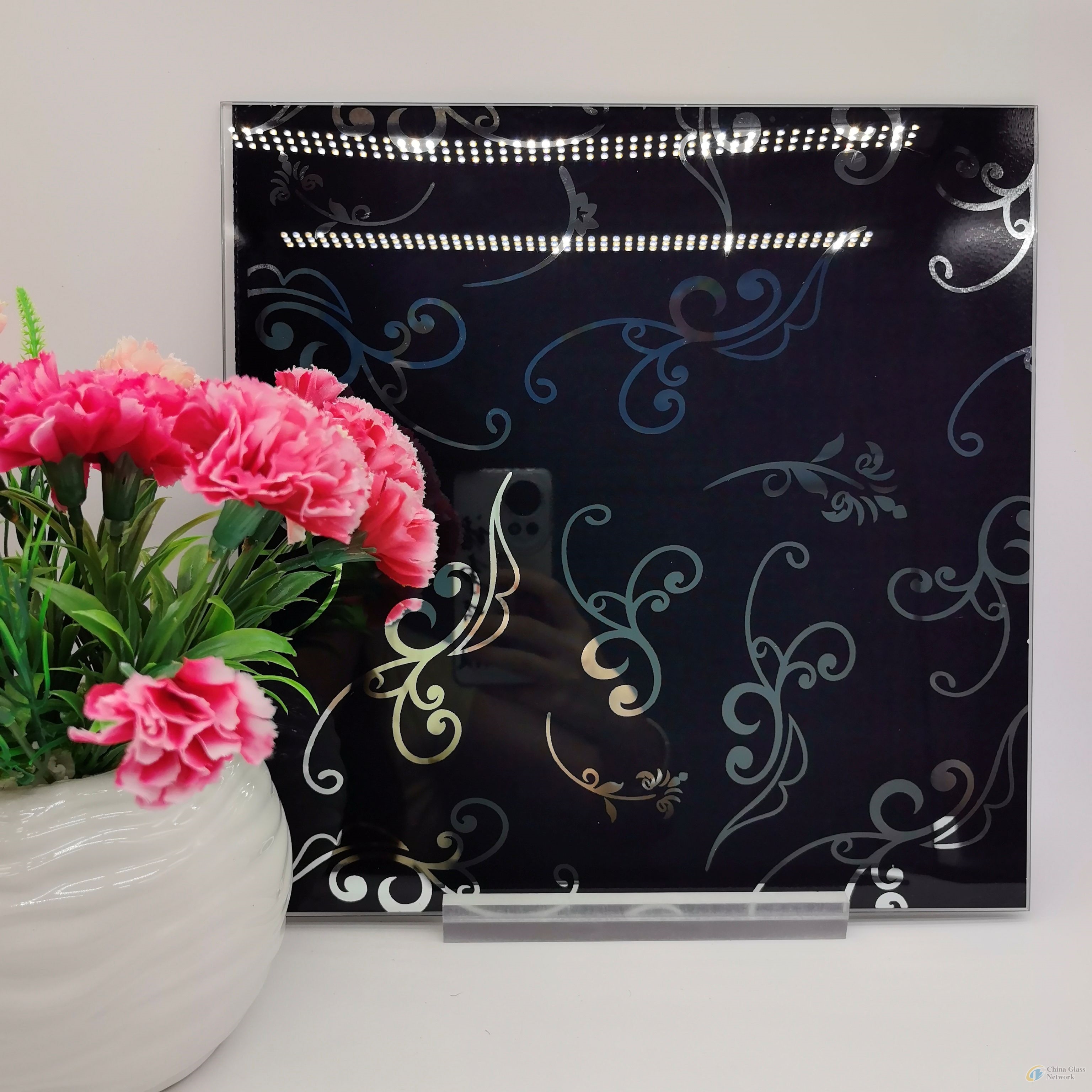 3/4/5/5.5/6/8/10/15mm Black Art Patterned Glass for Doors/Windows/Partition Wall/Cabinet