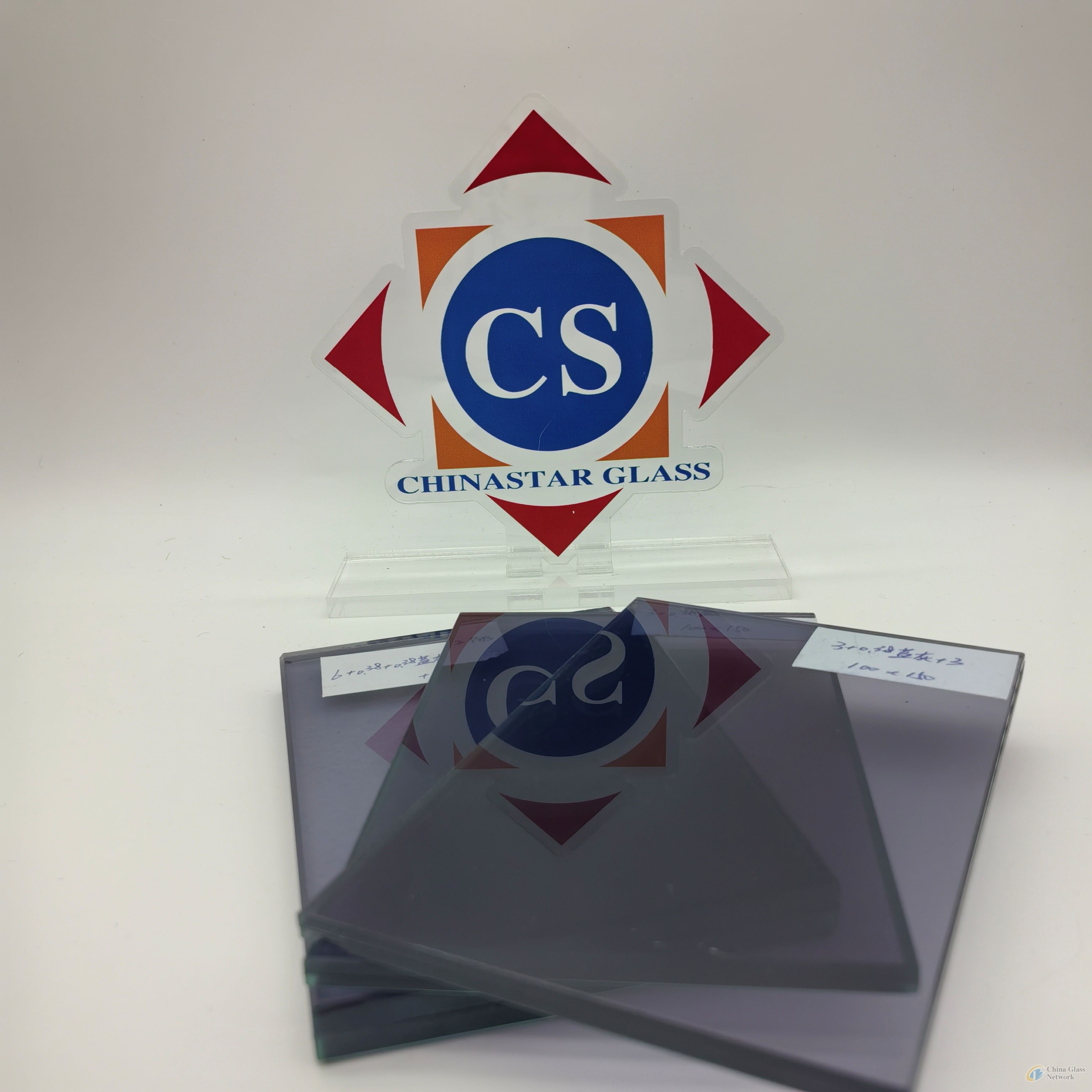 6.76mm Blue Grey 2 PVB Laminated Glass for Doors/Windows/Shower/Skylights