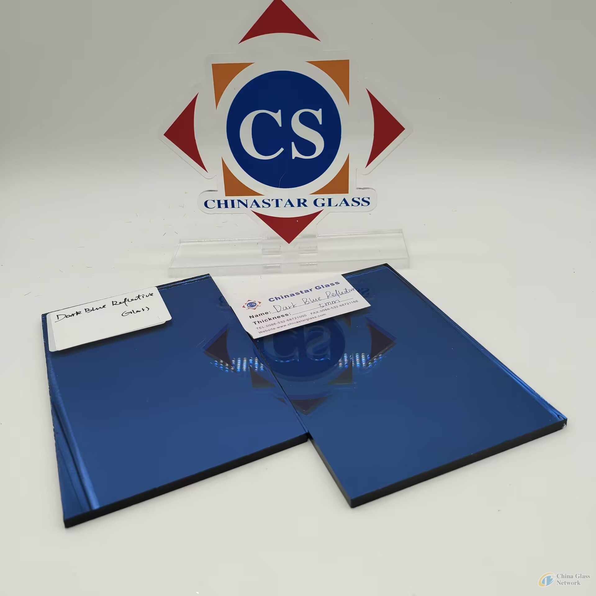 5mm Blue Reflective Glass for Decorative/Furniture/Architecture/Window