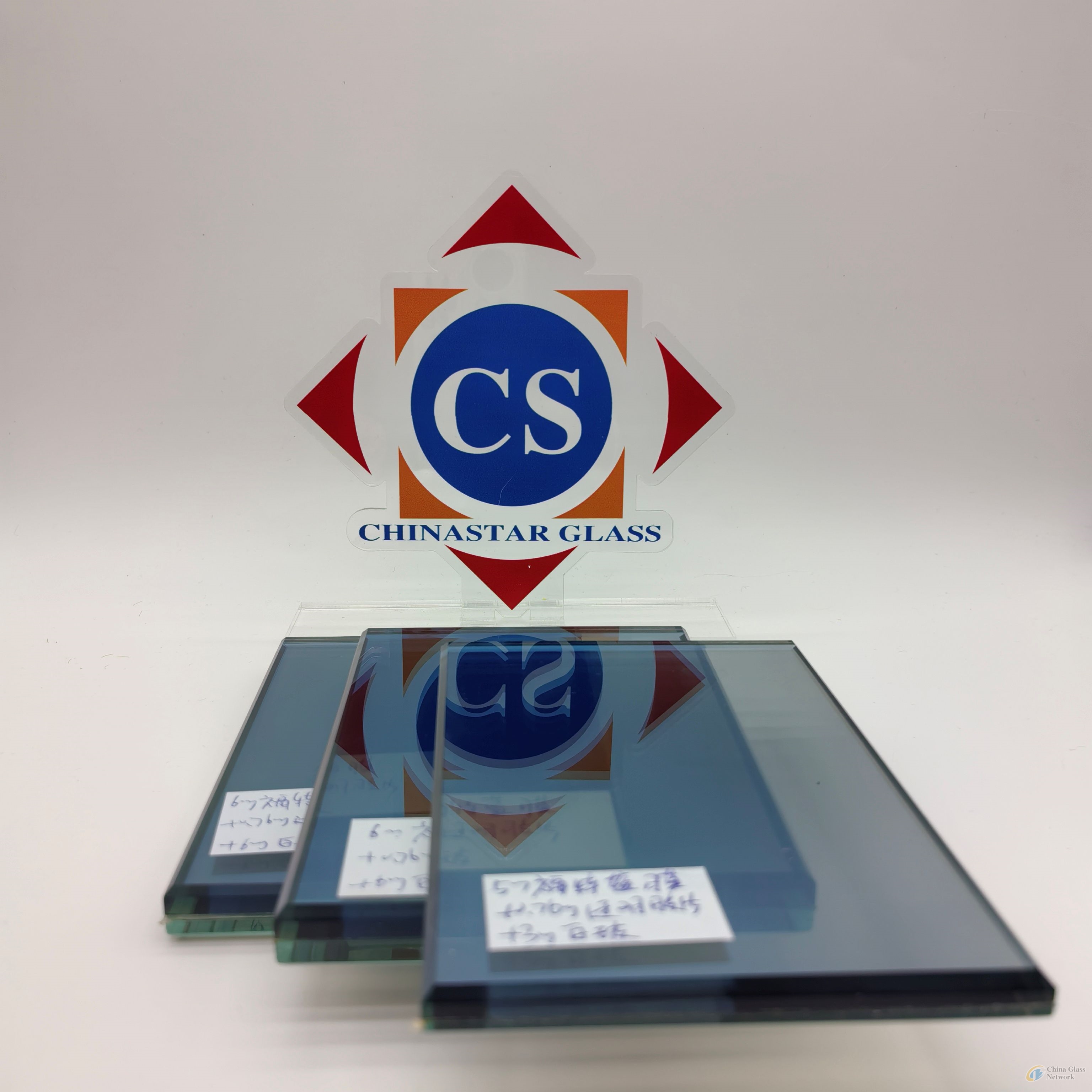 12.76mm Ford Blue Reflective Laminated Glass for Doors/Windows/Shower/Skylights