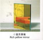 rich yellow coating film colored mirror