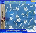 titanium blue glass, silver flower glass, factory building glass,