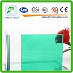 Blue/Green PVB Laminated Glass/Sea Side Safe Laminated Glass