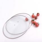 C type tempered glass lid for cookware