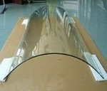 Bend tempered laminated glass