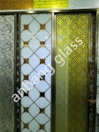 3-5mm ice flower with acid etched glass, frosted door/window/ceiling /wall decorative factory