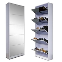 Mirror glass five stores shoes cabinets