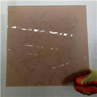 brown acid etched glass