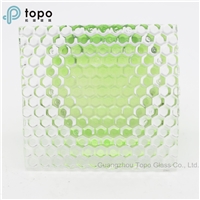 3mm-8mm Ultra Clear Pattern Figured Glass for Bathroom Doors (UCP-TP)