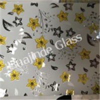 3-12mm high quality background wall glass with popular designs  , frosted door/window/ceiling /wall decorative factory