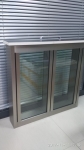 glass window with stainless steel frame