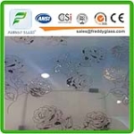 Good Quality of 5mm Art Glass Decorativ Bathroom Glass
