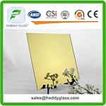 High Quality Golden Reflective Mirror Colored Mirror