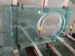 4-12mm Tempered Countertop Glass with Bowl/Pot Hole in Bathroom,Shower room-AS/NZS:2208:1996,CE,ISO 9002