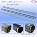 Rotatable TiO SiAl Silver sputtering target cathode tube high quality purity for PVD nano thin film deposition