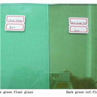 Dark green float glass