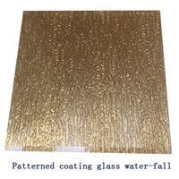 patterned coating glass water-fall